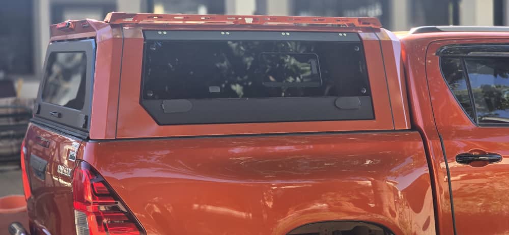 Aluminium Canopy with Side Glass for Double Cab FORD Ranger 2024+/AMAROK