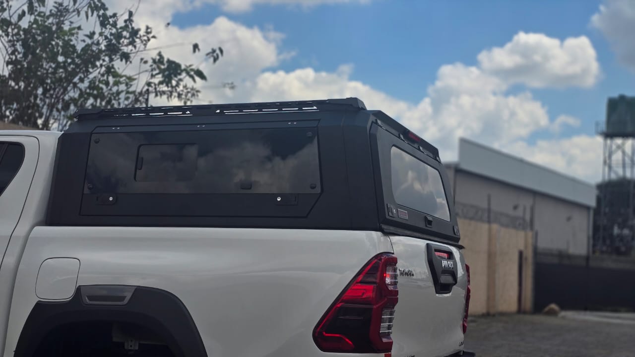 Aluminium Canopy with Side Glass for Double Cab Hilux/Ranger