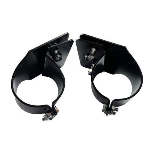 Heavy Duty Spotlight Brackets - 76mm Black